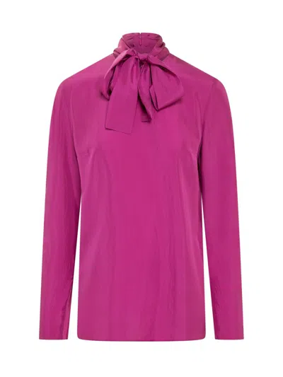 Dsquared2 Bow Shirt In Purple