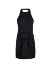 Dsquared2 Bow-embellished Mini Dress In Black