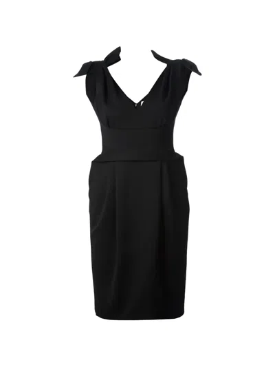 Dsquared2 Bow-embellished Mini Dress In Black