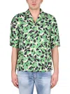 Dsquared2 Botanical-print Short-sleeved Shirt In Multicolor
