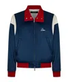 Dsquared2 Bowling Satin-finish Jacket In Blue
