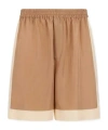 Dsquared2 Logo-patch Logo Shorts In Brown