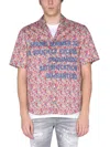 Dsquared2 Floral-print Shirt In Pink