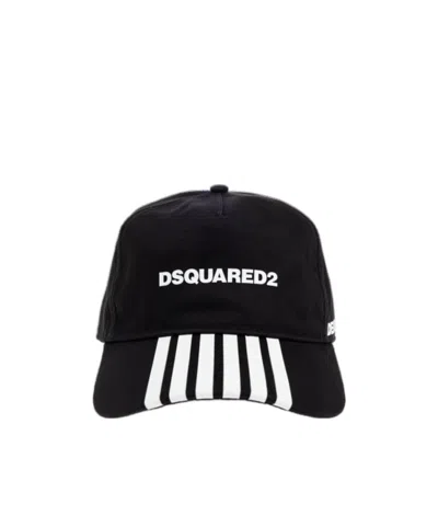 Dsquared2 Boxer Baseball Cap In Black