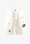 Dsquared2 Boxer Cotton Bermuda Shorts In White