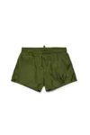 Dsquared2 Costume Boxer Con Maple Leaf In Green