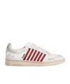 Dsquared2 Distressed Boxer Low-top Sneakers In White
