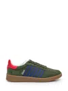 Dsquared2 Adidas Originals Black Leather Sneakers In Green