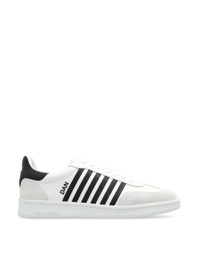 Dsquared2 Boxer Low-top Sneakers In White
