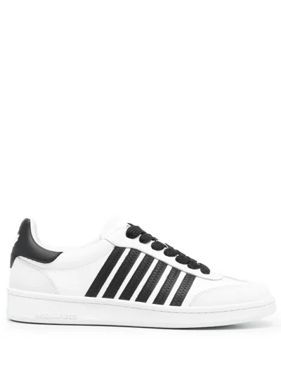 Dsquared2 Boxer Low-top Sneakers In White