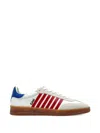 Dsquared2 Boxer Sneaker Contrasting Heel Tab Stripes Sole In Multi