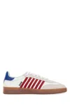 Dsquared2 Boxer Sneaker Contrasting Heel Tab Stripes Sole In White