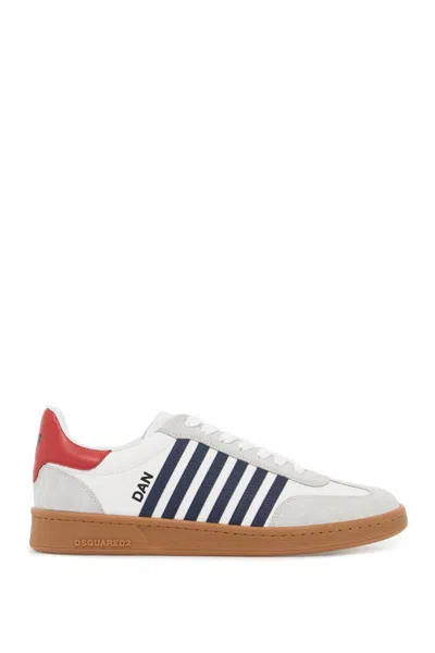 Dsquared2 Boxer Sneakers In Bianco