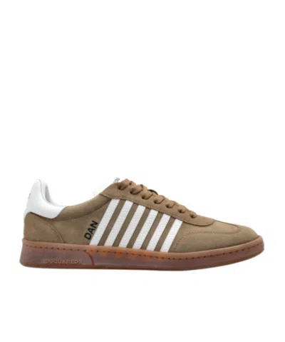 Dsquared2 Boxer Sneakers In Brown