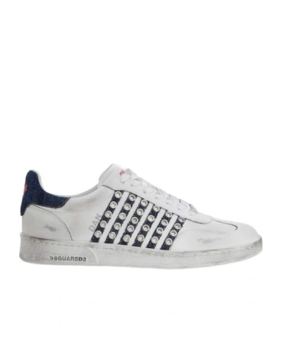 DSQUARED2 DSQUARED2 EYELET-DETAILED BOXER SNEAKERS