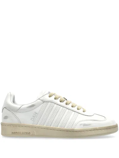 Dsquared2 Boxer Sneakers In Weiss