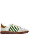 Dsquared2 Multicolour Sneakers With Lace-up Front In White