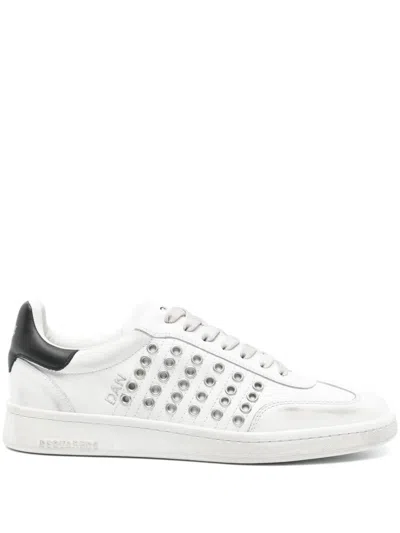 Dsquared2 Boxer Sneakers In White