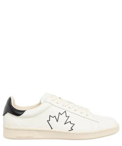Dsquared2 Boxer Sneakers In Weiss