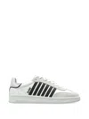 Dsquared2 White Stripes Sneakers In White