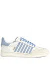 Dsquared2 Boxer Leather Sneakers In White