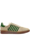 Dsquared2 Boxer Striped Suede Sneakers In Neutral