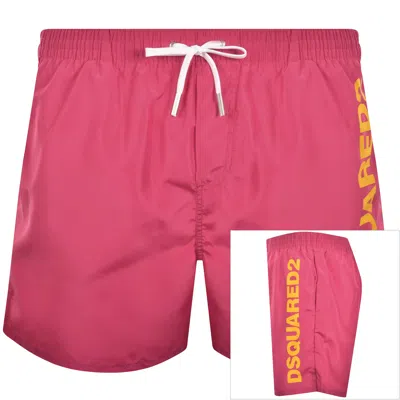 Dsquared2 Boxer Swim Shorts Pink
