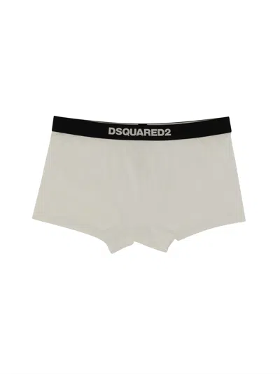 Dsquared2 Boxers With Logo In White