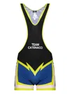 Dsquared2 Lettering One Piece Swimsuit In Black