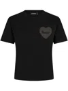 Dsquared2 Logo Appliqué Crewneck T-shirt In Black