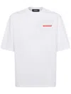 Dsquared2 Loose-fit Tee With Classic Crew Neckline In White