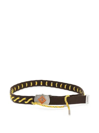 Dsquared2 Boy Scout Military-buckle Belt In Black