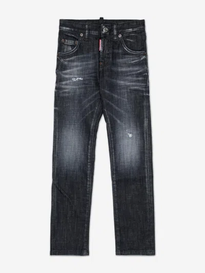 Dsquared2 Kids' Boys Cool Guy Jeans In Black