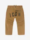DSQUARED2 BOYS CORDUROY ICON TROUSERS 6 YRS BROWN