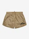 Dsquared2 Icon-print Swim Shorts In Beige