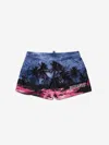 Dsquared2 Palm Tree-print Swim Shorts In Blue
