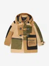 DSQUARED2 BOYS PATCH HOODED DUFFLE COAT 12 YRS BEIGE
