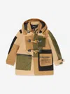 Dsquared2 Boys Patch Hooded Duffle Coat 12 Yrs Beige In Beige