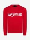 Dsquared2 Teen Logo-print Cotton Sweatshirt In Red