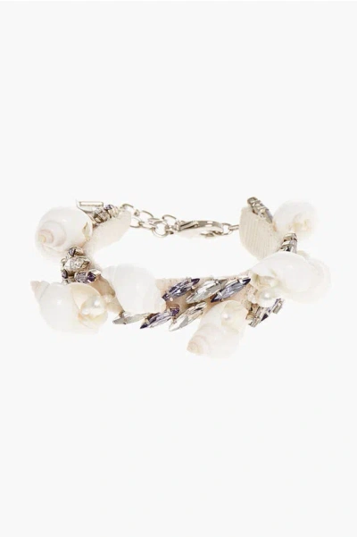 Dsquared2 Bracelet Embellished With Shells And Crystals