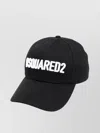 Dsquared2 Branded Baseball Cap Curved Brim In Black