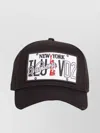 Dsquared2 Branded Baseball Cap Curved Peak In Black