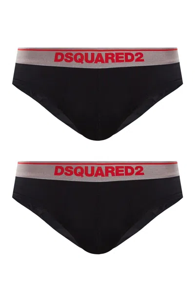 DSQUARED2 DSQUARED2 BRANDED BRIEFS TWO-PACK