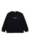Dsquared2 Branded Cotton Sweatshirt In Black