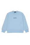 Dsquared2 Branded Cotton Sweatshirt In Blue