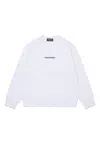 Dsquared2 Branded Cotton Sweatshirt In White