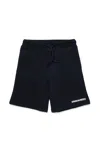 Dsquared2 Shorts In Felpa Con Logo In Black