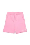 Dsquared2 Shorts In Felpa Con Logo In Pink
