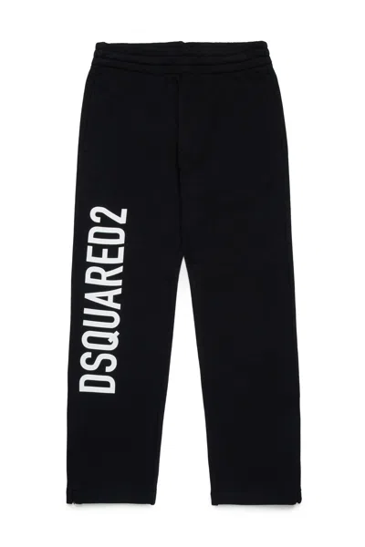 Dsquared2 Kids' Logo-print Track Pants In Black