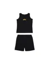 Shop Dsquared2 Pigiama Corto Con Logo Icon New Generation In Black